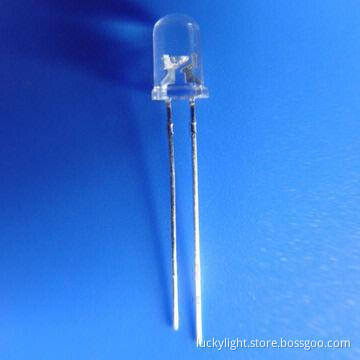 5mm Round Pure Green LED with 510nm wavelength, 15 Degrees